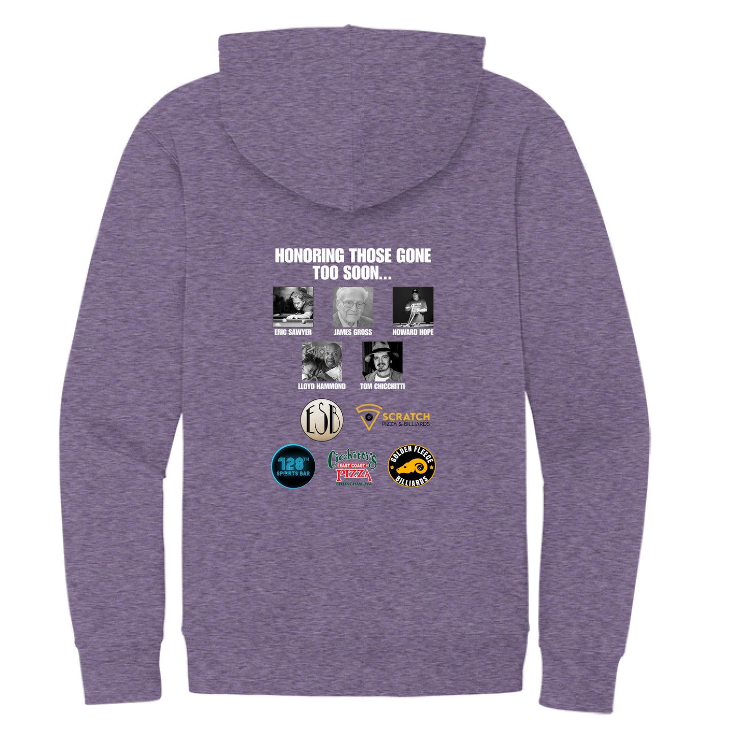 Heathered Purple - BACK